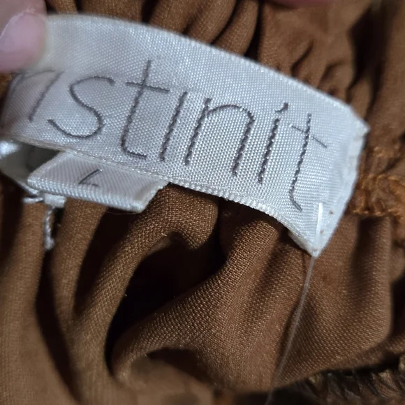 NWT (Flawed) Anthropologie Kristinit Gold Velvet Wide Leg Jumpsuit - Picture 7 of 15